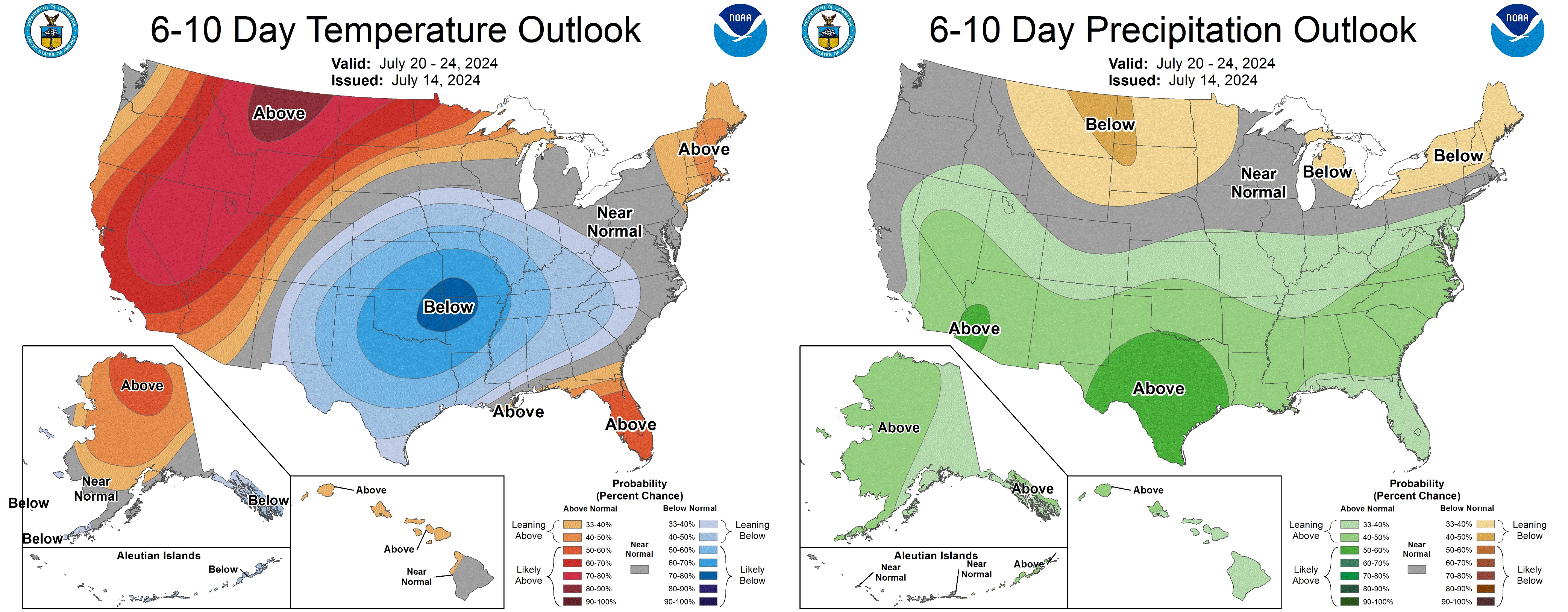 6-10 day temp and precip outlook maps 